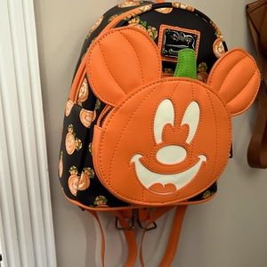 Loungefly Glow in the dark Mickey Mouse backpack. Brand new never used!
